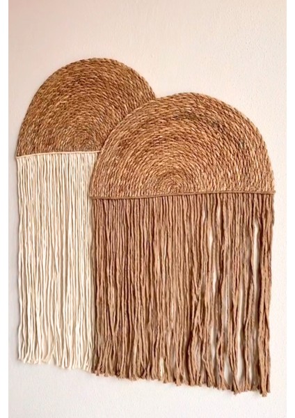 Mina Souvenir Ikili Bohem ,retro Stil Duvar Dekoru Makrome Duvar Süsü Bohem Dekor Duvar Süsü modelleri