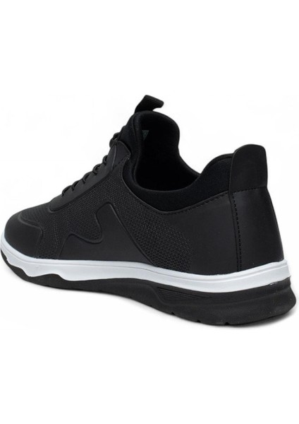 Siyaha Kırmızı Detay Lastik Bağcık Yürüyüş ve Koşu Erkek Spor Ayakkabı modelleri