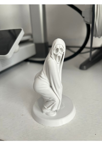 3D Masa - Kitaplık - Gamer Dekorasyonu Ghost Azrail Kitaplık Figürü 9 cm modelleri