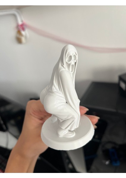 3D Masa - Kitaplık - Gamer Dekorasyonu Ghost Azrail Kitaplık Figürü 9 cm indirimleri