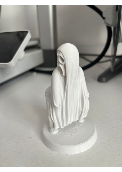 3D Masa - Kitaplık - Gamer Dekorasyonu Ghost Azrail Kitaplık Figürü 9 cm