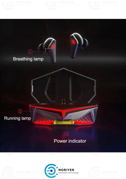 K98 Pro Oyuncu Hd Ses Mikrofonlu Işıklı Metal Kasa Ios Android Uyumlu Bluetooth Kablosuz Kulaklık