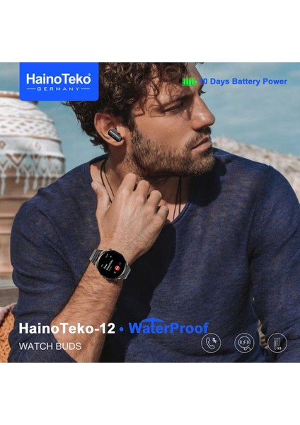Haino Teko Watch Ultra 12 Amoled Ekran Waterproof Akıllı Saat 3 Kordonlu Siyah fiyatları