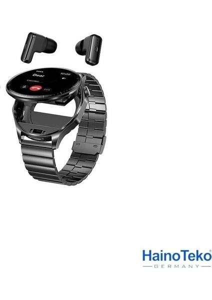 Haino Teko Watch Ultra 12 Amoled Ekran Waterproof Akıllı Saat 3 Kordonlu Siyah fırsatları