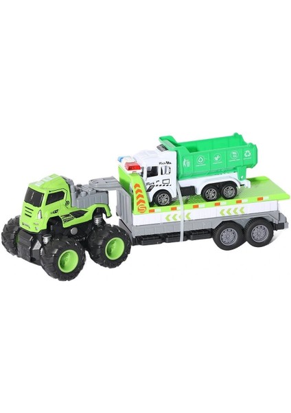 KLX600-365 Sürtmeli Die Cast 4x4 Temizlik Aracı Taşıyan Tır -Vardem modelleri