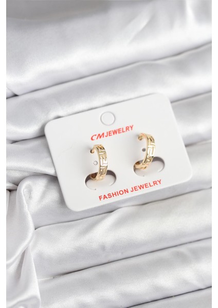 14K Gold Renk Kaplama cm Kadın Küpe