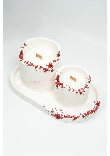 Lumi Coral – %100 Soya Wax Vegan Beton Mum (Mercan) fiyatları