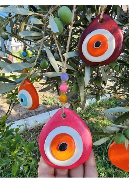 10 Adet El Yapımı Asmalı Nazar Boncuğu, Duvar Dekorasyon Ürünleri, Balkon Bahçe Ağaç Süsü. modelleri