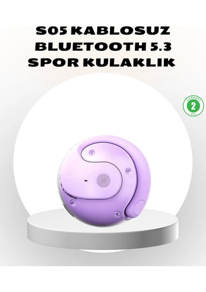 S05 Kablosuz Kulaklık Bluetooth 5.3 Ipx4 Su Geçirmez Stereo Ses Otomatik Bağlantı