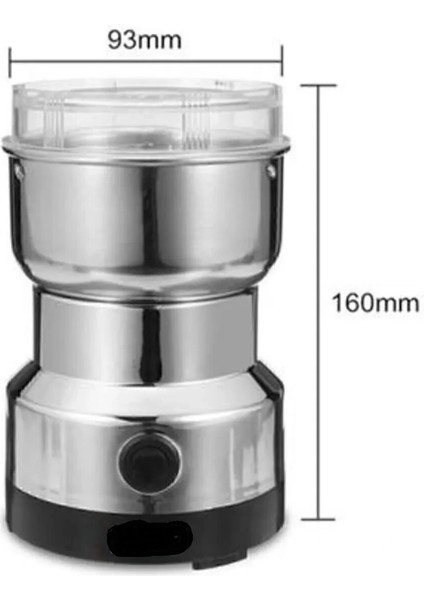 Elektrikli Paslanmaz Çelik Baharat Pirinç Öğütücü