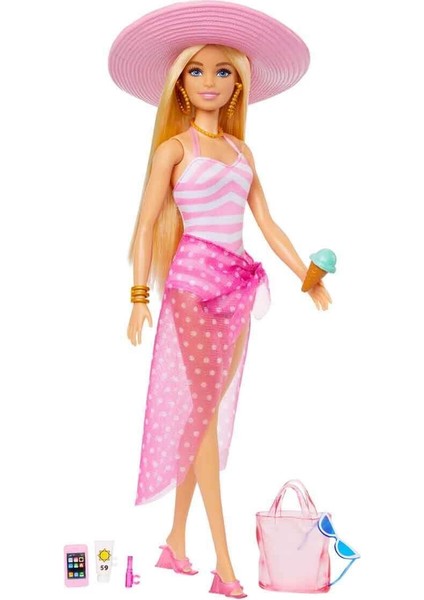 HPL73 Barbie Plaj Günü Oyun Seti - Barbie fırsatları