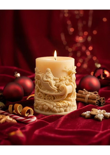 Noel Baba Yılbaşı Mumu