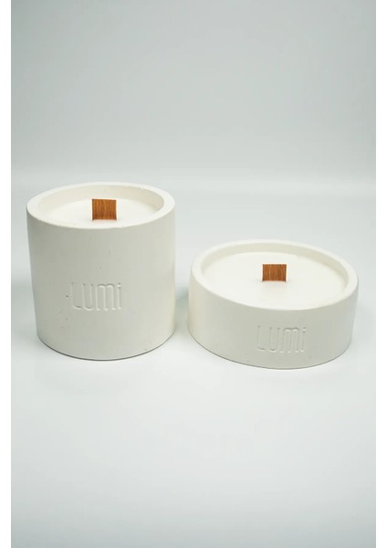 Lumi Duo – %100 Soya Wax Vegan Beton Mum (Doğal Ikili) fiyatları
