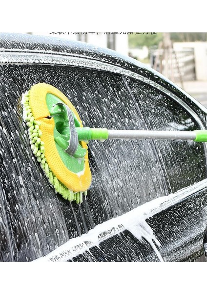 Araba Yıkama Mop Mikrofiber Bezli Teleskopik Saplı +1 Yedek Bez Hediyeli Yeşilrenk modelleri