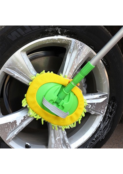 Araba Yıkama Mop Mikrofiber Bezli Teleskopik Saplı +1 Yedek Bez Hediyeli Yeşilrenk fırsatları