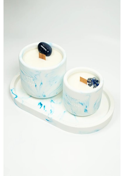 Lumi Royal – %100 Soya Wax Vegan Beton Mum (Lapis Lazuli) indirimleri