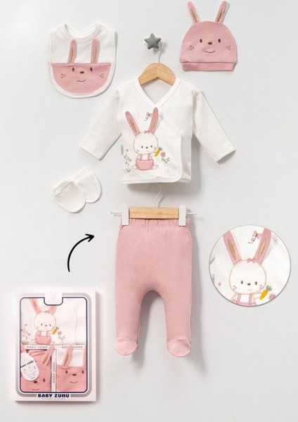 Kız Bebek 5'li Hastane Çıkış Seti