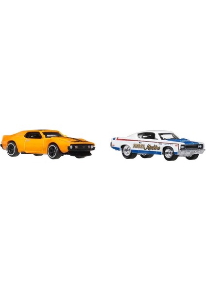 1:64 Hot Wheels Premium Car Culture 2'li 71 Amc Javelin ve Amc Rebel Machine modelleri