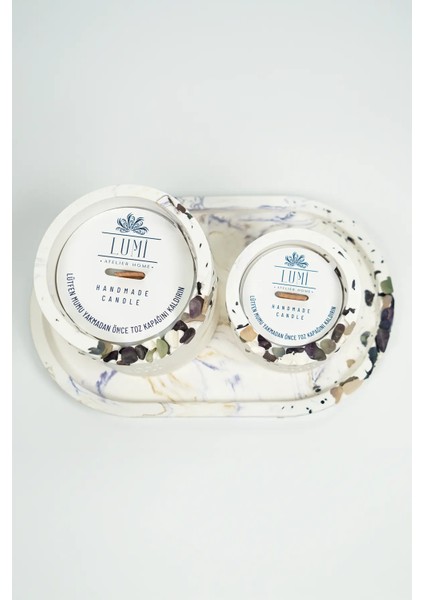 Lumi Aura – %100 Soya Wax Vegan Beton Mum (Florit) indirimleri