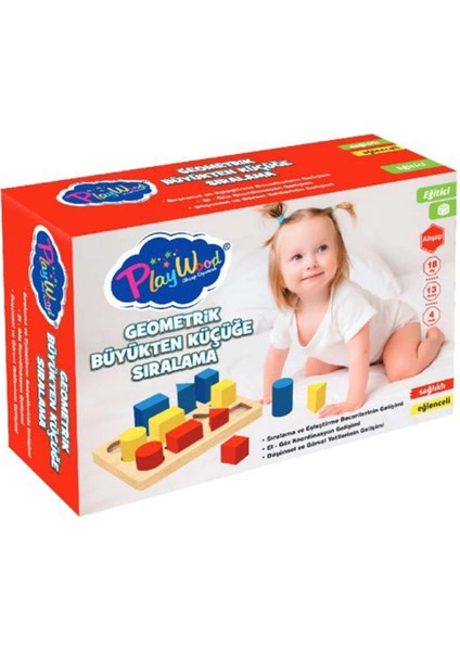 Kutulu Ahşap Geometrik Büyükten Küçüğe fiyatları