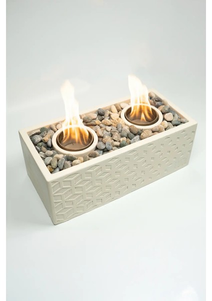 Lumi Astra No:1 – Masaüstü Bacasız Beton Şömine + 1 L Bioethanol Hediye fiyatları