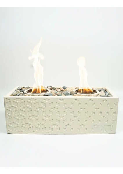 Lumi Astra No:1 – Masaüstü Bacasız Beton Şömine + 1 L Bioethanol Hediye modelleri