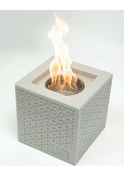 Lumi Orion No:2 – Masaüstü Bacasız Beton Şömine + 1 L Bioethanol Hediye modelleri