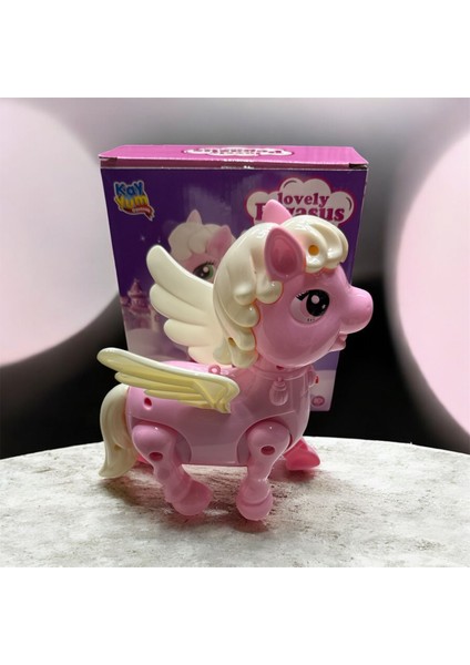 Yürüyen At Pilli Sesli ve Işıklı