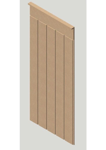Duvar Paneli 45 cm Genişlik x 102 cm Ham Mdf Duvar Panel (4mm)
