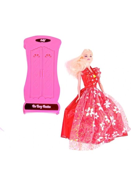 Anlily Bebek Aksesuarlı Dolaplı