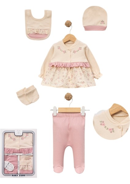 Kız Bebek 5'li Hastane Çıkış Seti