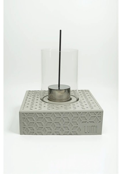Lumi Nova No:2 – Masaüstü Bacasız Beton Şömine (Camlı) + 1 L Bioethanol Hediye fiyatları