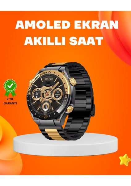 Amoled Akıllı Saat IP67 Su Geçirmez 3 Bileklikli Sağlık Takipli