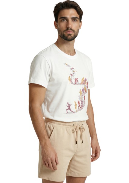 Triatlon Döngüsü: Yüzme, Bisiklet ve Koşu Figürlü Sporcu Tasarım Premium Erkek Tişört fırsatları