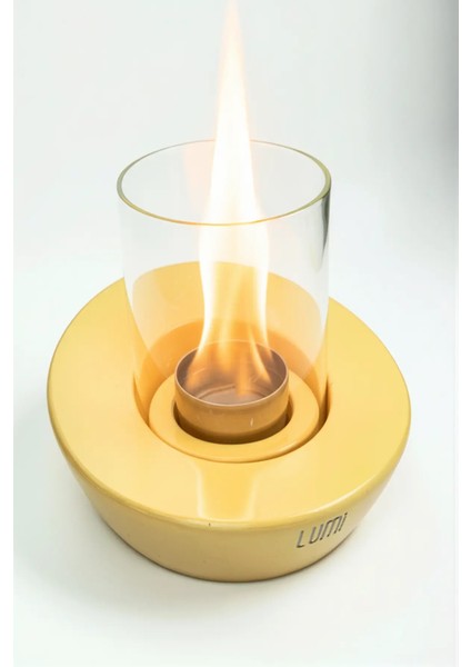 Lumi Solaris No:1 – Masaüstü Bacasız Beton Şömine (Camlı) + 1 L Bioethanol Yakıt Hediye indirimleri