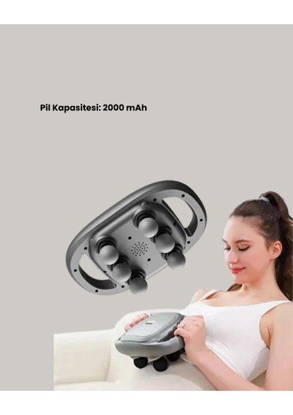 Profesyonel 6 Başlıklı Şarjlı Masaj Tabancası 2000 Mah Güçlü Performans modelleri