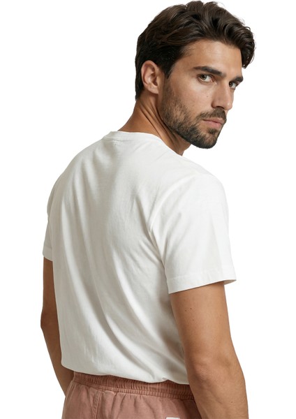 Taçlı ve Kalpli Serçe Kuşu Minimalist Eskiz Baskılı Premium Erkek Tişört modelleri