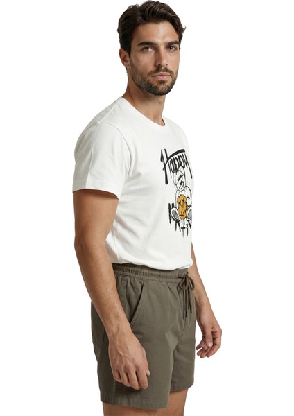 Graffiti Tarzı ''happy'' Yazılı ve x Gözlü Ayıcık Baskılı Premium Erkek Tişört fiyatları