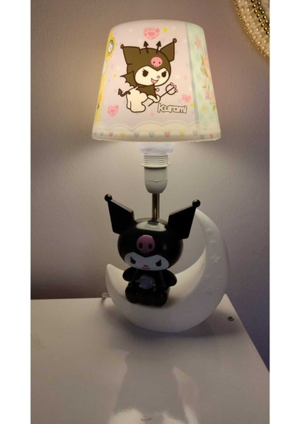 Çok Renkli Kuromi Büyük Tepe Gece Lambası 34 Cm, Şık ve Renkli Dekor Ürünü