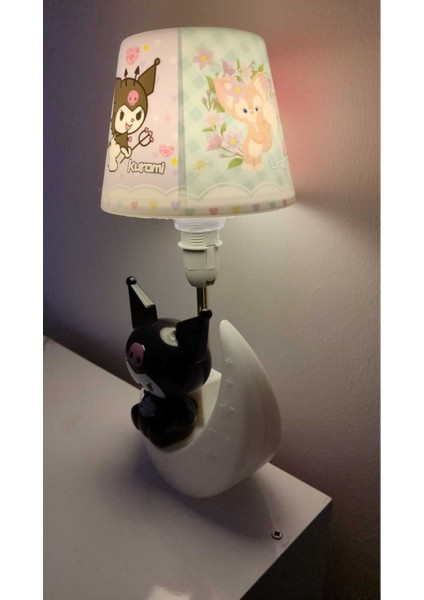Çok Renkli Kuromi Büyük Tepe Gece Lambası 34 Cm, Şık ve Renkli Dekor Ürünü