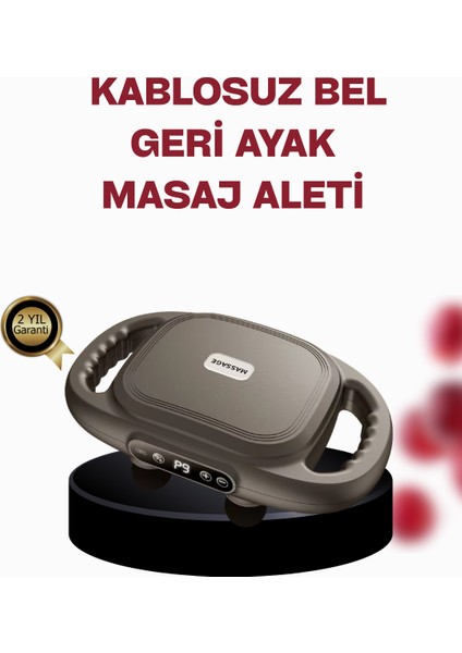 Geliştirilmiş 6 Başlıklı Şarjlı Masaj Aleti 2000 Mah Derin Doku Masajı