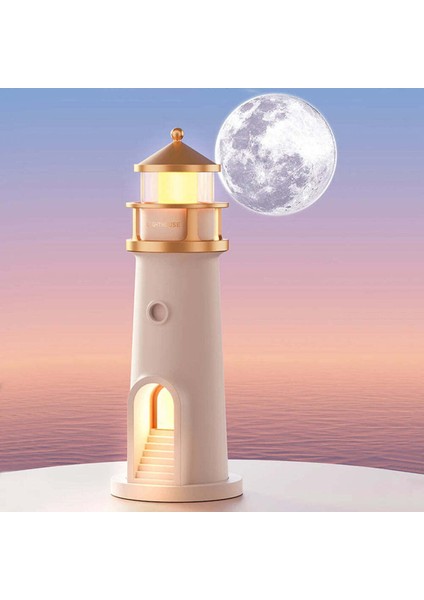 ???? Ay Işığı Deniz Feneri Projektör Lamba – Bluetooth Hoparlörlü ve Hareket Sensörlü Gece Lambası modelleri