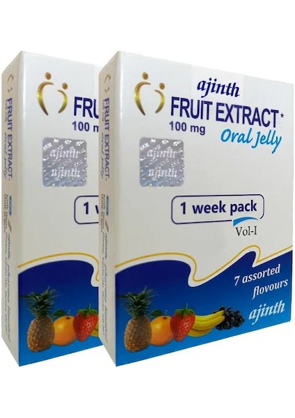 Ajinth Meyve Özü 100 ml 7'li Paket 2 Adet Oral Jell