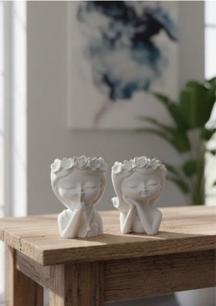 Çiçekli Lady Kızlar Ikili Biblo fırsatları