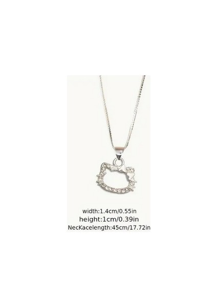 Çelik Materyal Gümüş Renk Hello Kitty Kolye fırsatları