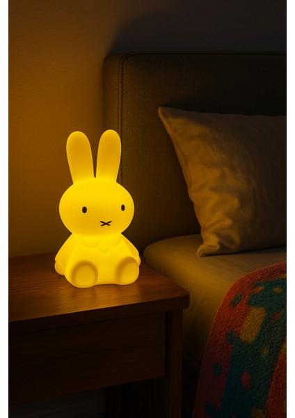 Miffy Tavşan Gece Lambası Orta Boy 18 cm Gün Işığı Pilli fiyatları