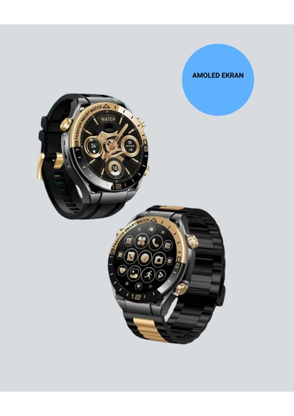 Amoled Akıllı Saat Manyetik Şarj Gps Destekli Spor ve Günlük Kullanım fırsatları