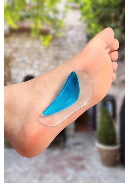 Jel Tabanlık Kaydırmaz Taban Spor Topuklu Klasik Ayakkabı Içi Jel Tabanlık Içe Basma Önleyici Ped