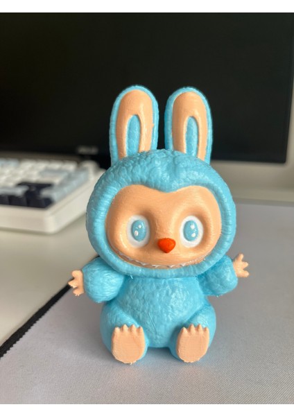 3D Labubu Karakter Figürü Mavi Labubu Oyuncak Labubu 10 cm fiyatları