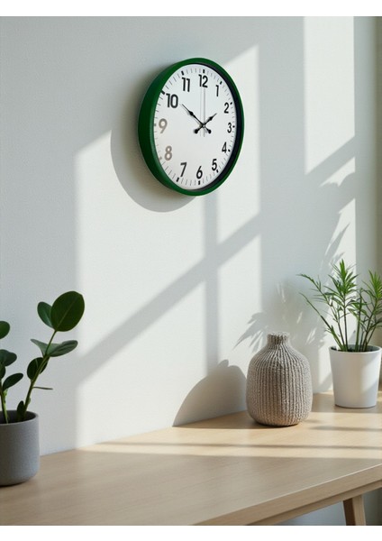 Zentime 36 cm Yeşil Dekoratif Duvar Saati fırsatları